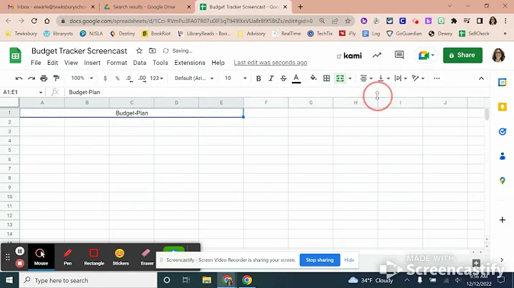 Budget Tracker Tutorial 1 - Labeling
