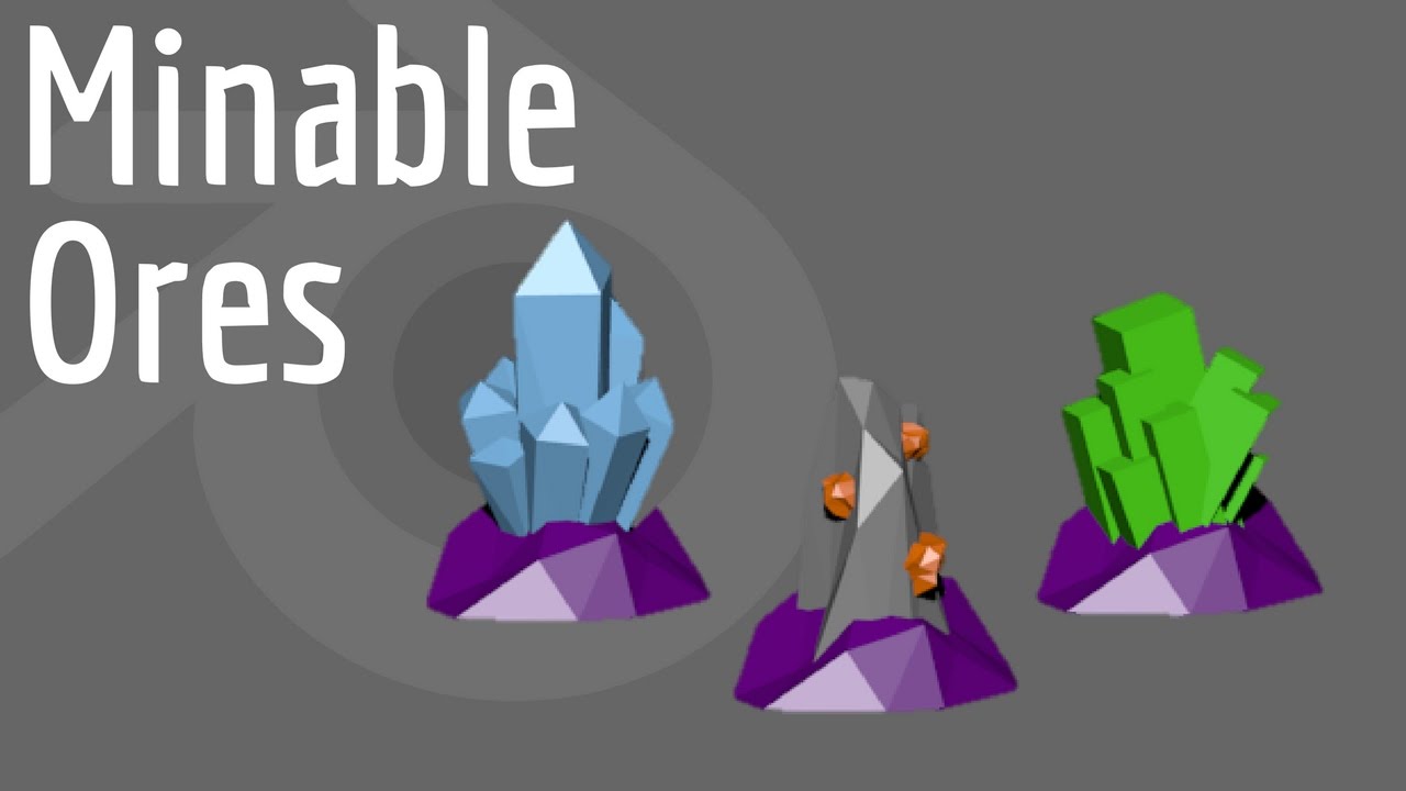 How to Model Crystals, Minerals, and Minable Ores in Blender YouTube