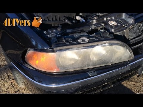 How to Remove BMW E39 540i Headlights