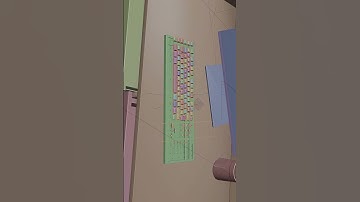 Viewport V/s Rendered | Proximity-based Keyboard Animation #3dart #blender #vfx #animation #viral