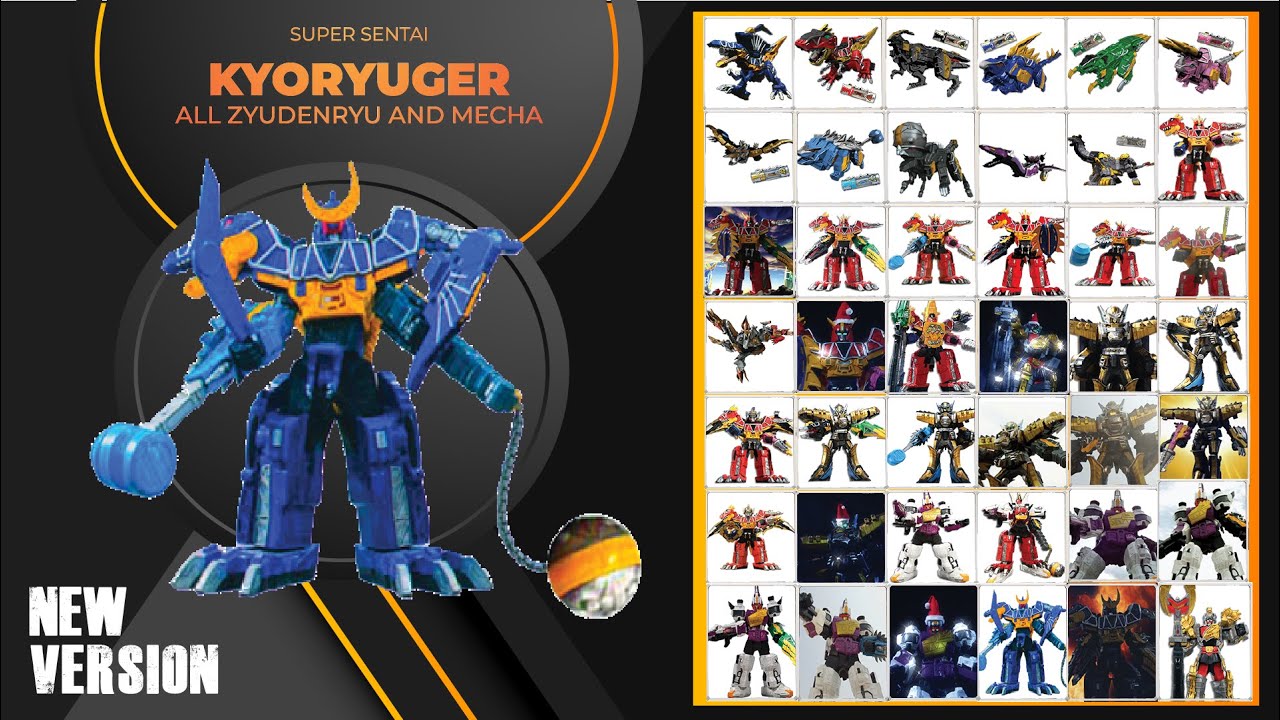 Kyoryuger All Zyudenryu and Mecha
