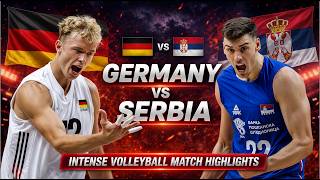Germany vs Serbia Epic Volleyball Highlights | Men's VNL 2026