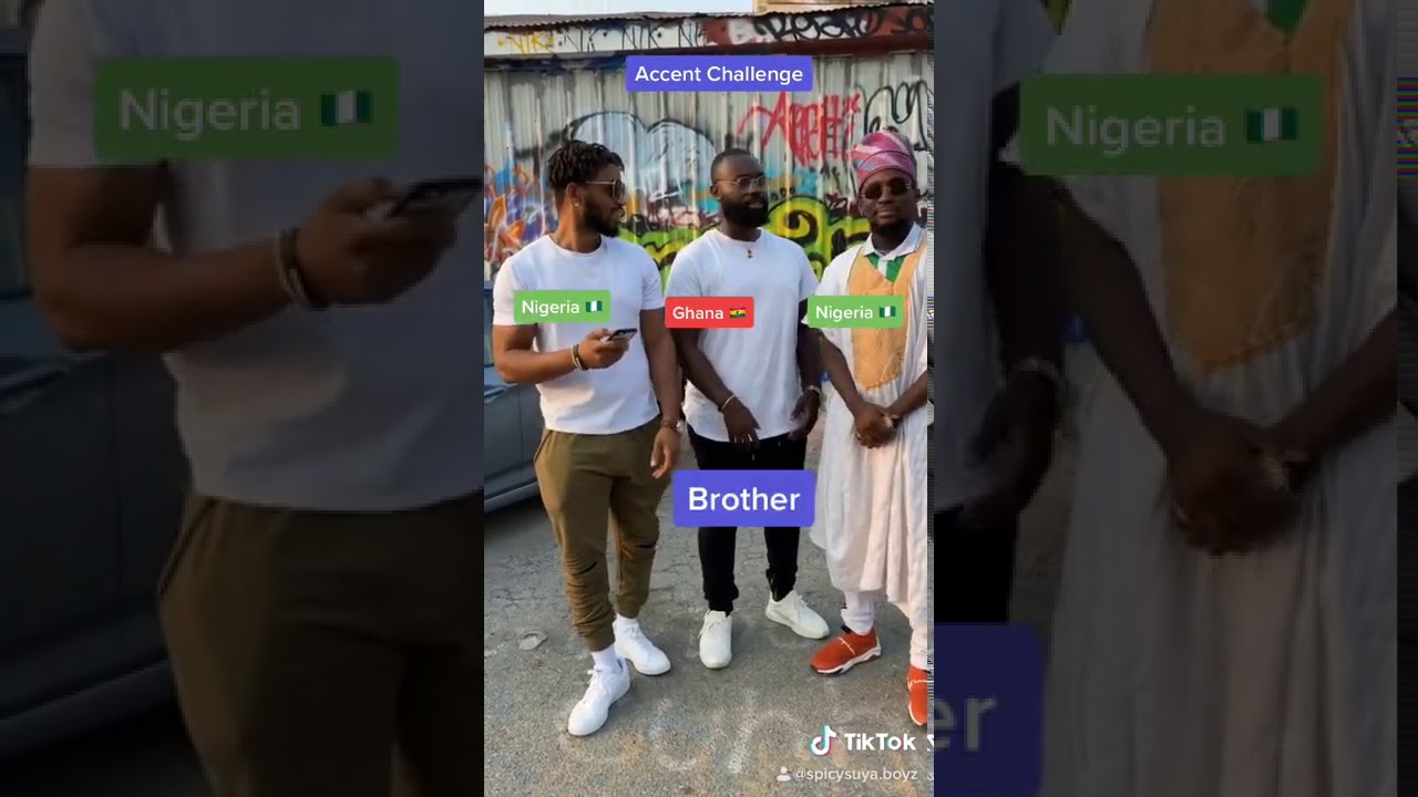 ⁣Accent Challenge! Ghana 🇬🇭 vs Nigeria 🇳🇬 ft Uncle Azeez!
