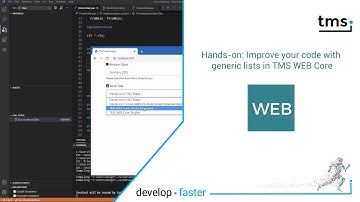 Hands-on: Improve your code with generic lists in TMS WEB Core