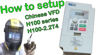 How To Setup H1002.2T4 Chinese VFD Inverter for 2.2kW Spindle 400Hz 24000rpm 380V