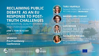 Reclaiming Public Debate as an EU Response to Post-Truth Challenges | #SpanishPPC