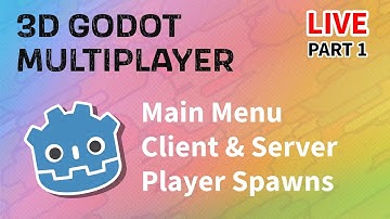 Making a Godot 3D Multiplayer Template | LIVE | P1