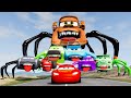 Compilation: Escape From The Disney Cars Monsters Head Eater VS Lightning McQueen Beamng Drive #15