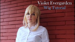 Violet Evergarden Cosplay Wig Tutorial by Shiro Ychigo