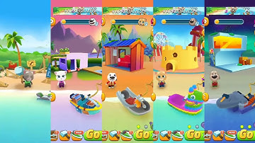 Talking Tom Jetski 2 All characters unlocked Gameplay Android ios