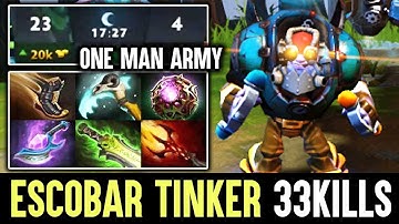 How Escobar Tinker Comeback vs Brood Mother - Crazy 1 Man Army Tinker 33Kills Dota 2