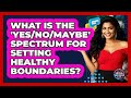 What Is The 'Yes/No/Maybe' Spectrum For Setting Healthy Boundaries? - Social Success Club