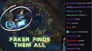 TWITCH CHAT Reacts to Faker Finding them all (MSI 2022)