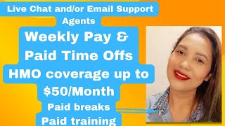 Earn $4/hour Working From Home As A Live Chat/email Support Agent! Weekly Payouts!