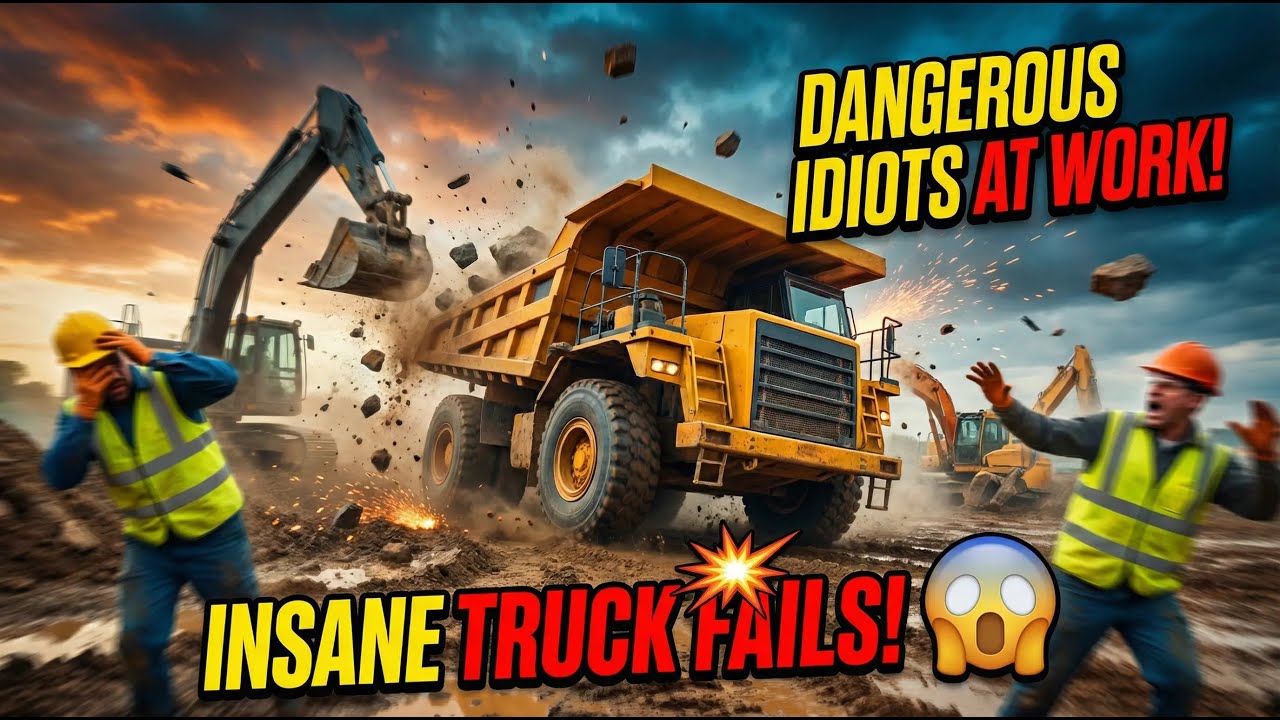 Dangerous Idiots at Work! Insane Truck & Heavy Equipment Fails Caught on Camera 😱