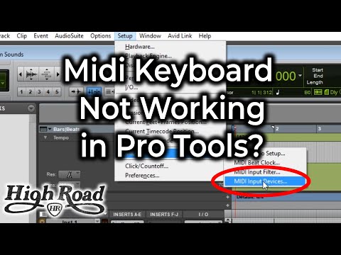 Video: Bagaimana cara menghubungkan keyboard MIDI saya ke Pro Tools terlebih dahulu?