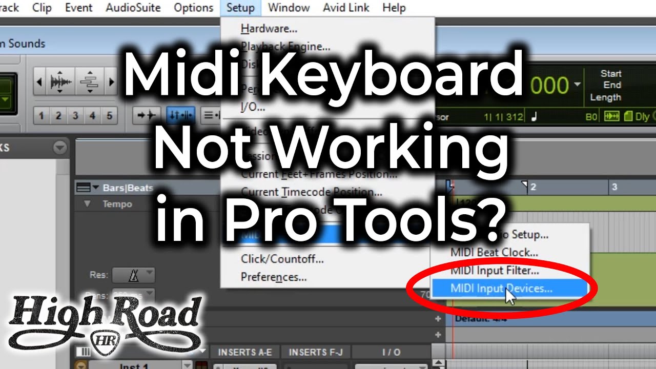 basic setup ezdrummer midi keyboard in pro tools 12