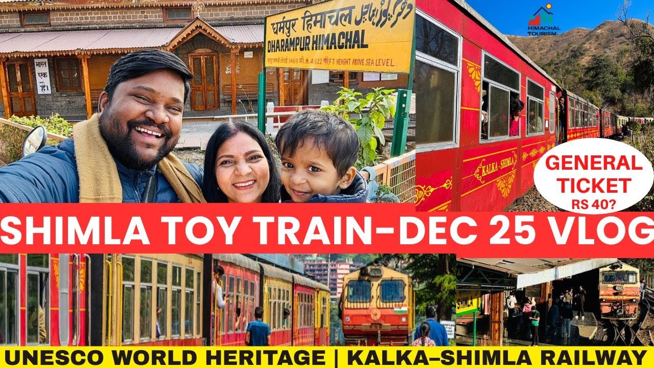 Shimla Kalka Toy Train VLOG | UNESCO Mountain Trains of India | Shimla to Solan-Dharampur 