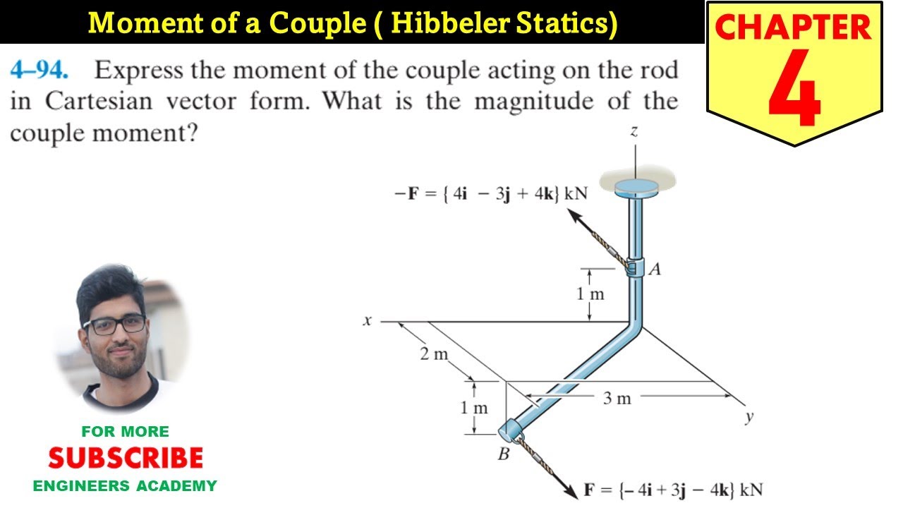 4-94 Moment of a Couple Chapter 4 (Hibbeler Statics 14th Edition ...