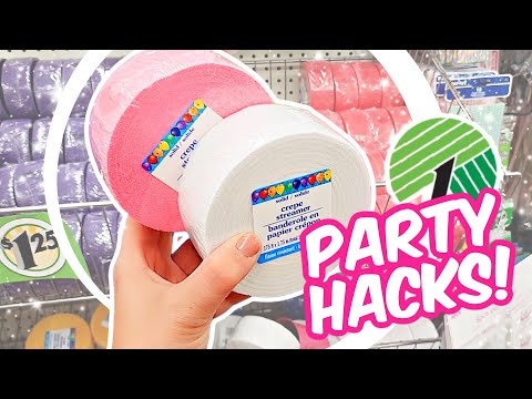 Grab $1 Party Supplies From the Dollar Store for these UNBELIEVABLE Party HACKS! | Krafts by