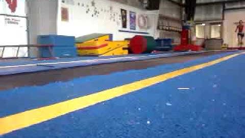 Fronthandspring Front Layour Front Layout Double Salto on the Tumble Trak