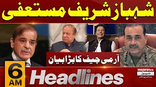 Shehbaz Sharif Resigned News Headlines 6 Am Latest News Pakistan News