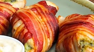 How To Make Bacon Wrapped Cheesy Pesto Chicken | Recipes | KOOKKU Food
