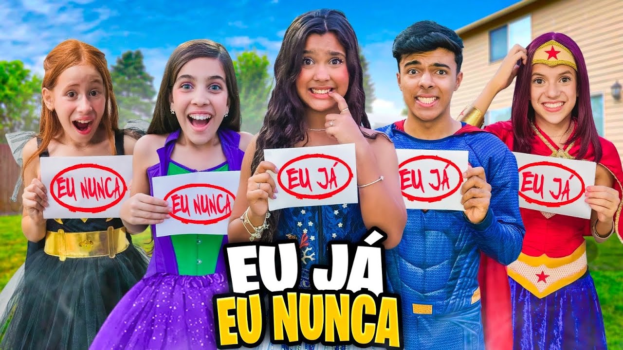 DESCOBRI OS SEGREDOS DELES NA BRINCADEIRA DO EU JÁ x EU NUNCA *você não vai acreditar !