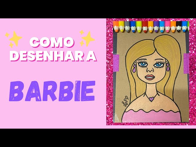 Desenholandia Colorindo Desenho da boneca Barbie Girl Cartoon, Barbie Doll  Fun Videos