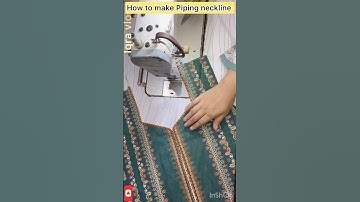 How to  attach piping around neck #shorts #short #youtubeshorts #trending #viralvideo #neckdesign