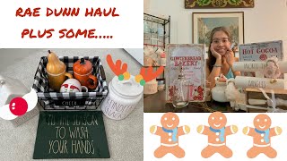 FALL/CHRISTMAS RAE DUNN HAUL | GINGERBREAD DECOR HAUL FROM ALI EXPRESS | HOMEGOODS & MARSHALLS FINDS