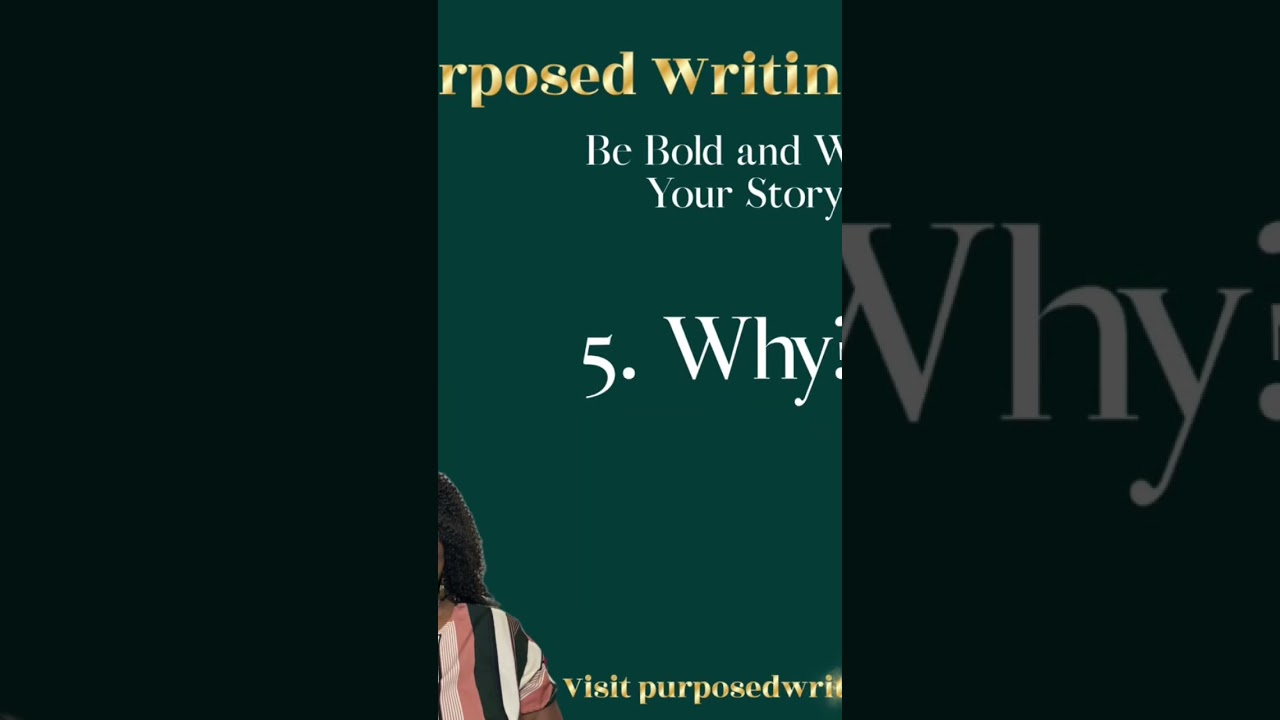 Why? The fifth and final action step. 