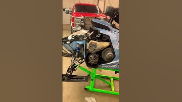 Polaris builds have started #skidoo #polaris #snowmobile #thatskidoofeeling #snow #winter #khaos