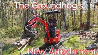 Check out my new Attachment on the Groundhog BH14G2 mini excavator