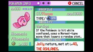 Available Secret Pokemon from Pokemon Pisces