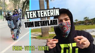 TEK TEKERİN TÜM SIRLARI - Tekerde vites atmak, Arka fren kullanımı , TEKER NASIL YAPILIR