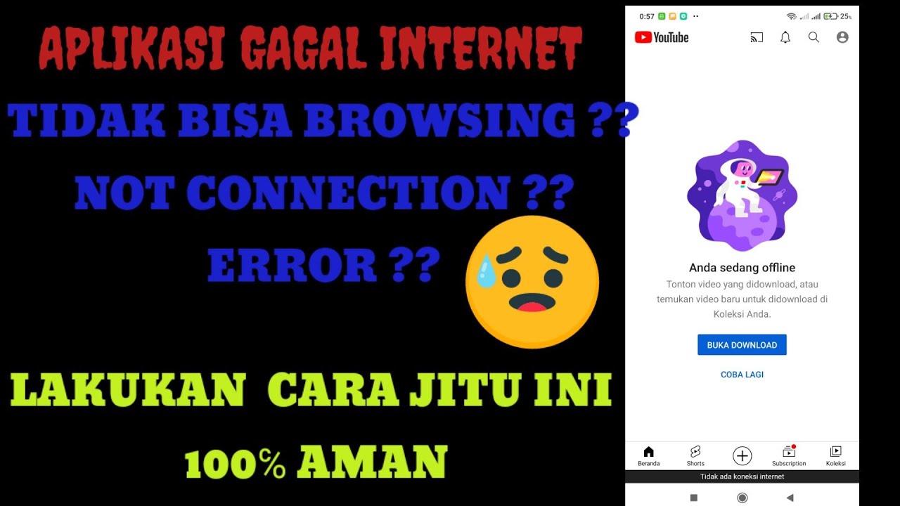 Cara memperbaiki Aplikasi di Android TIDAK tersambung jaringan internet