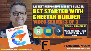 Get Started with Cheetah Builder Video Series 3 of 3 Menu Anchors Connecting Email Marketing Forms a