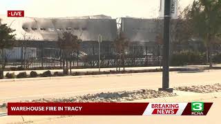 LIVE | Officials are giving an update on the Tracy medical supply warehouse fire