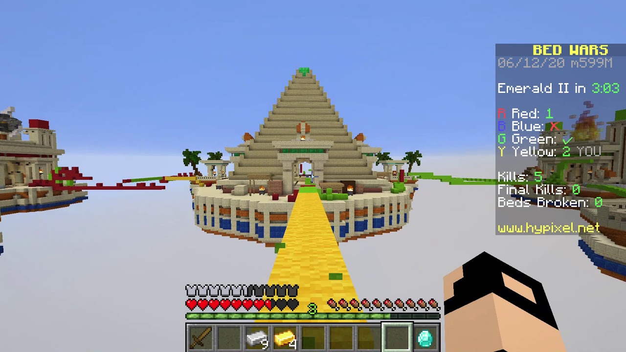 Playing Hypixel Bedwars and Destroying AA14AS in Duels Again - YouTube
