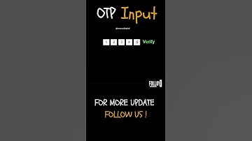 OTP Input using html css js #project #codingflicks #python #webinspiration #javascript