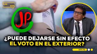 Josep Campos analiza el amparo que busca excluir los votos del extranjero #LASCOSASRPP