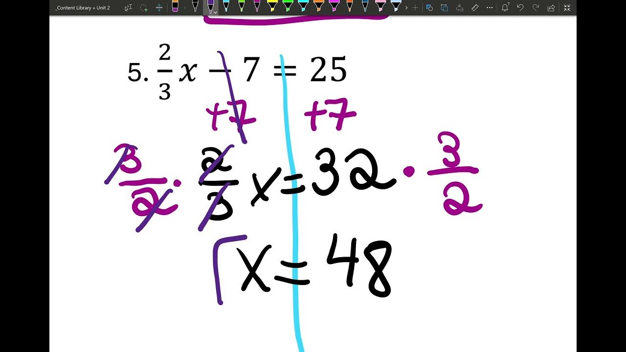 Target 2C: Solving Linear Equations Day 1 - YouTube