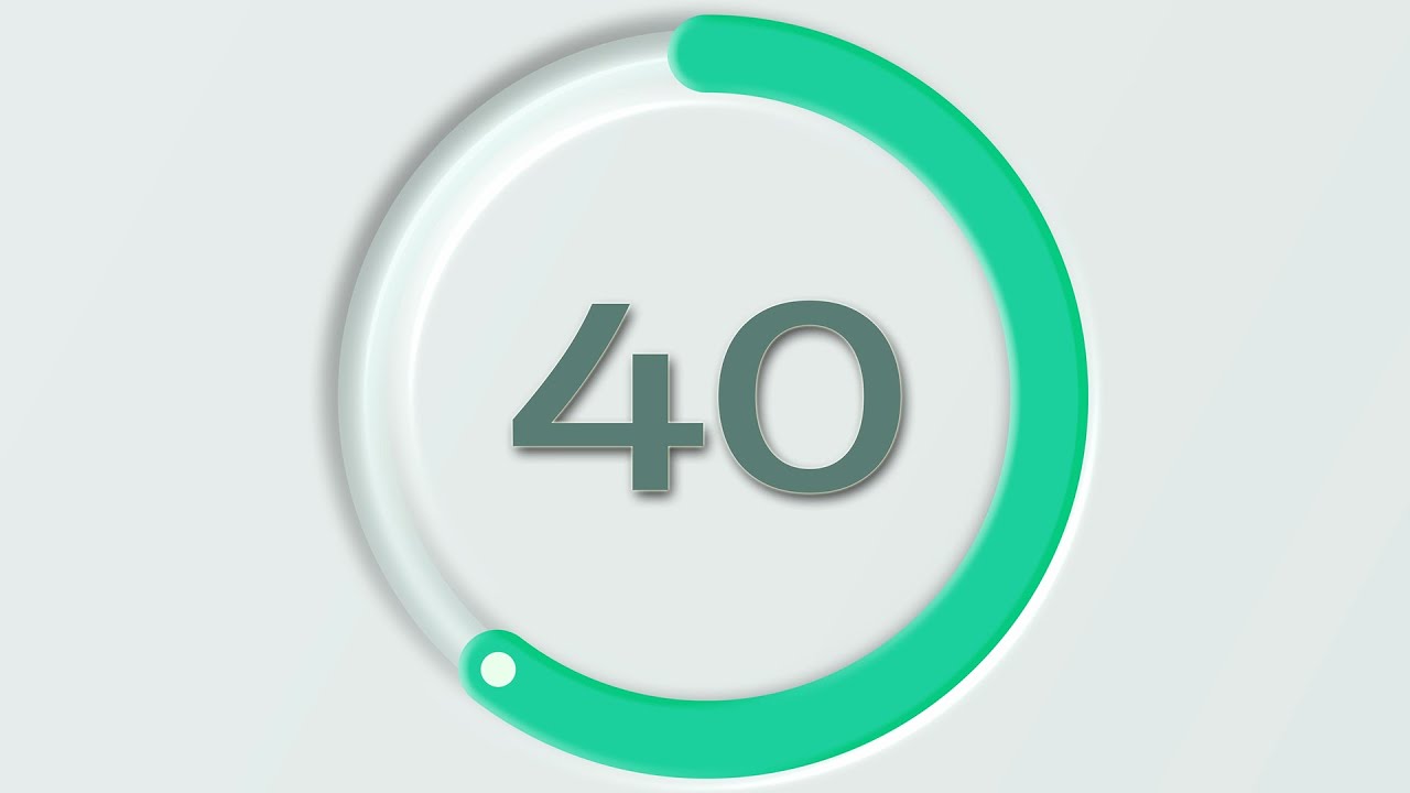 100 Second Countdown Timer With Sound Effect | Countdown Numbers 100 to ...