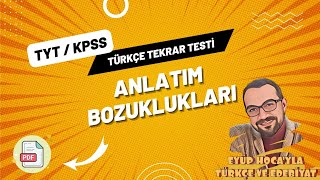 Anlatim Bozukluklari Soru Çözümü