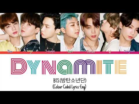 BTS 방탄소년단 Dynamite Colour Coded Lyrics Eng