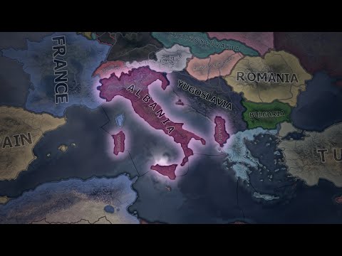 What If Albania Annexed Italy In 1936??! HOI4 Timelapse