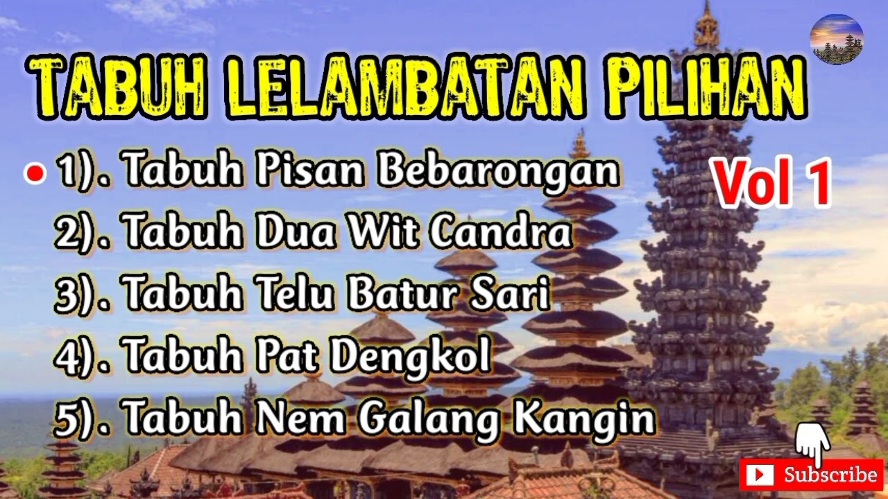Tabuh Lelambatan Pilihan Vol 1 Full 1 jam Non Stop