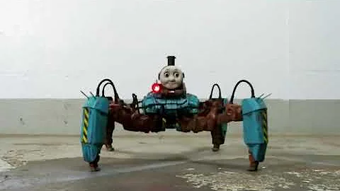 Luigi le tiene miedo al tren Thomas xd