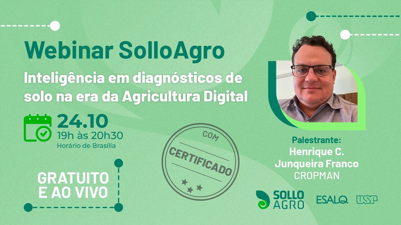 Inteligência em diagnósticos de solo na era da Agricultura Digital | Webinar SolloAgro